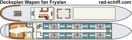 Wapen fan Fryslan - Decksplan