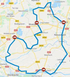 Green Heart of Holland - map