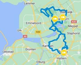 Short trip in Overijssel - map